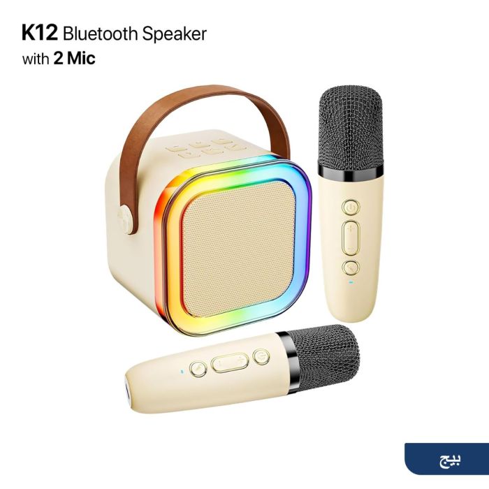 سبيكر K12 بلوتوث مع ميكروفونين