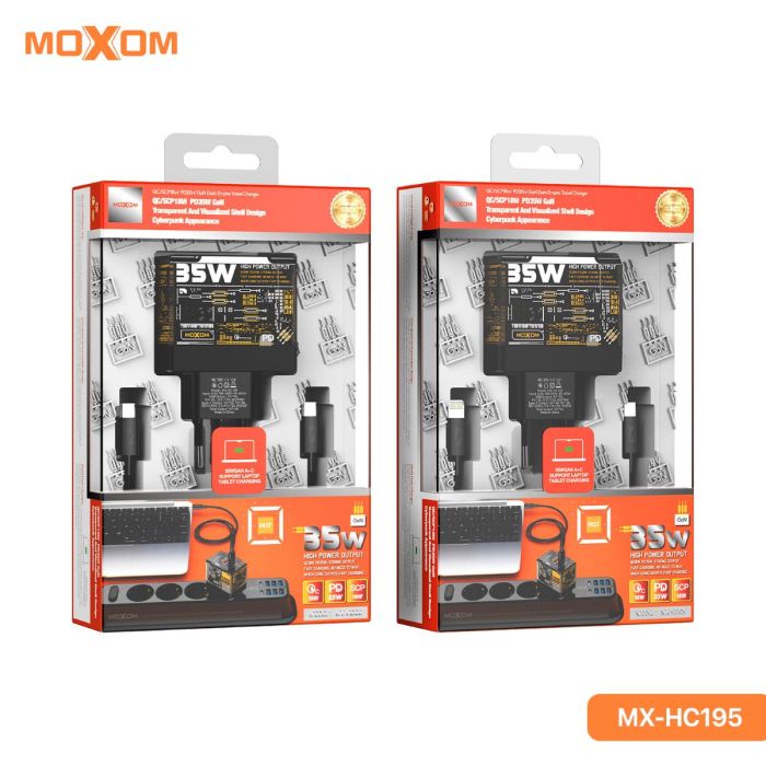شاحن موكسوم MX-HC195 35W PD