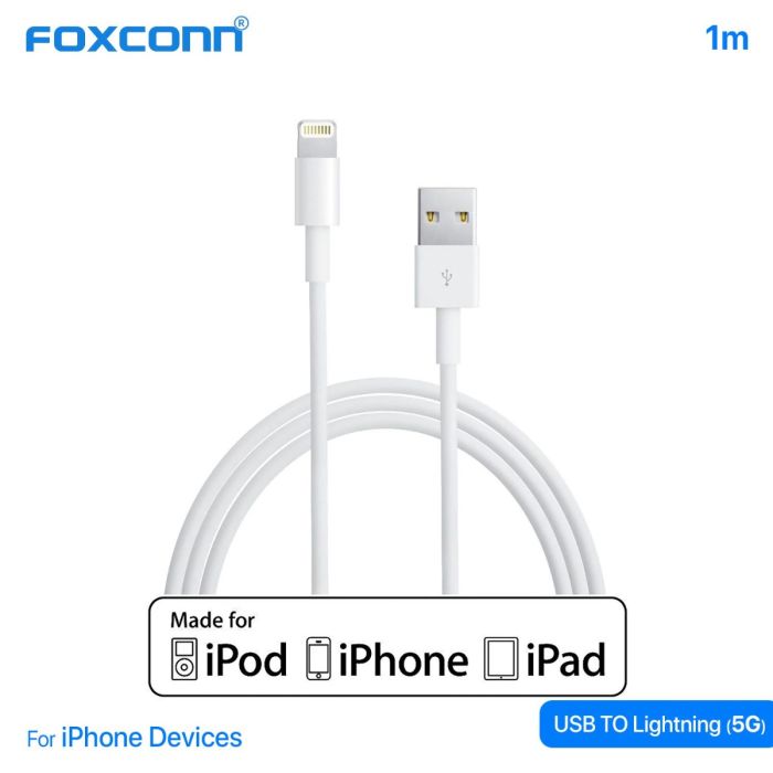 كيبل FOXCONN 5G لأجهزة الآيفون