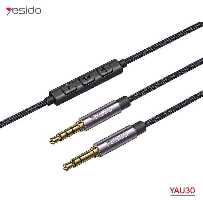 كيبل صوت YESIDO YAU30 أوكس مع مايك