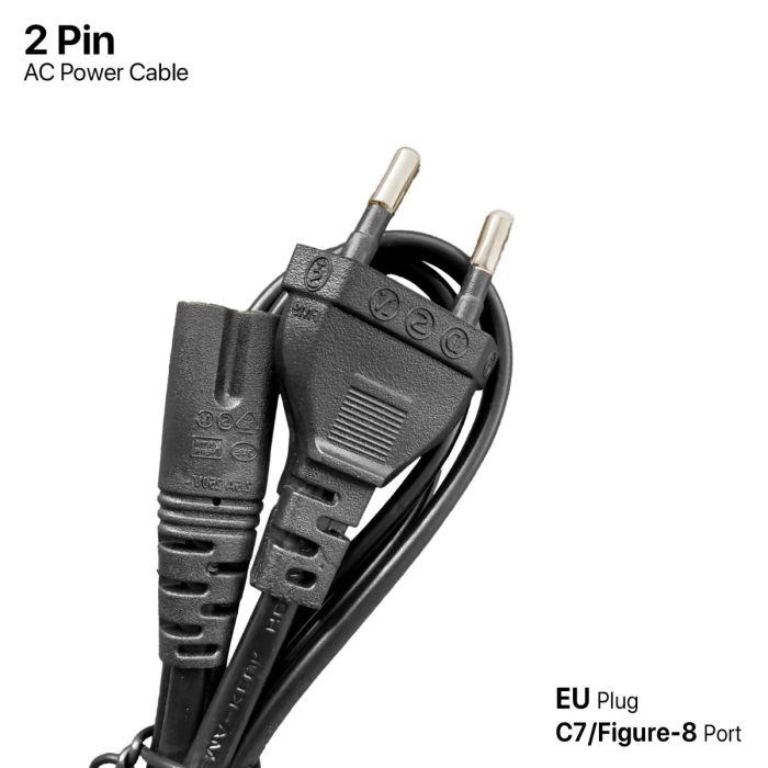 كيبل طاقة 2Pin EU AC