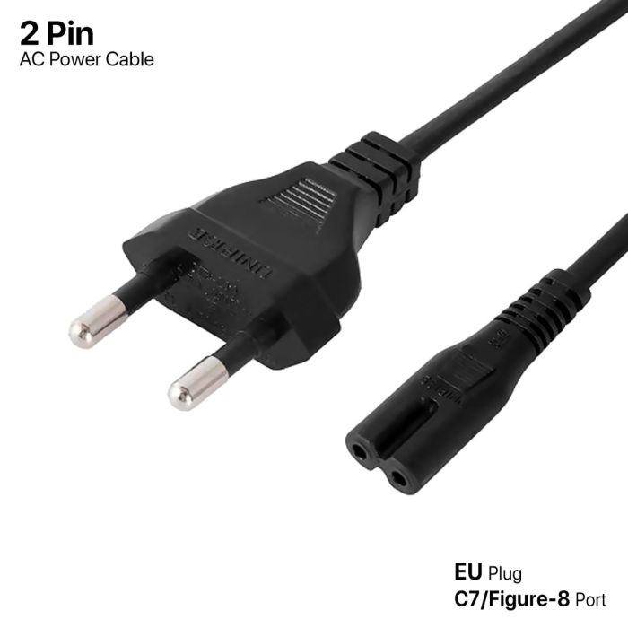 كيبل طاقة 2Pin EU AC