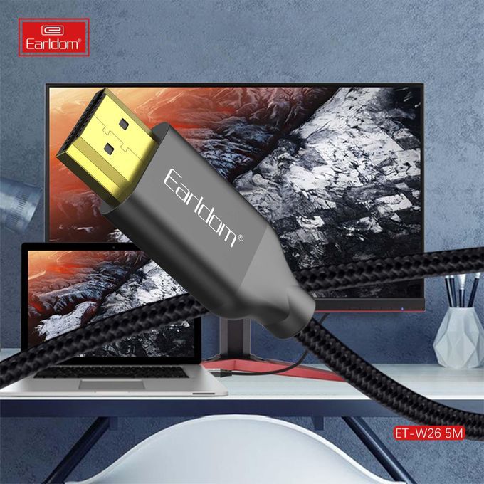 كيبل Earldom 4K HDMI   (5 m)