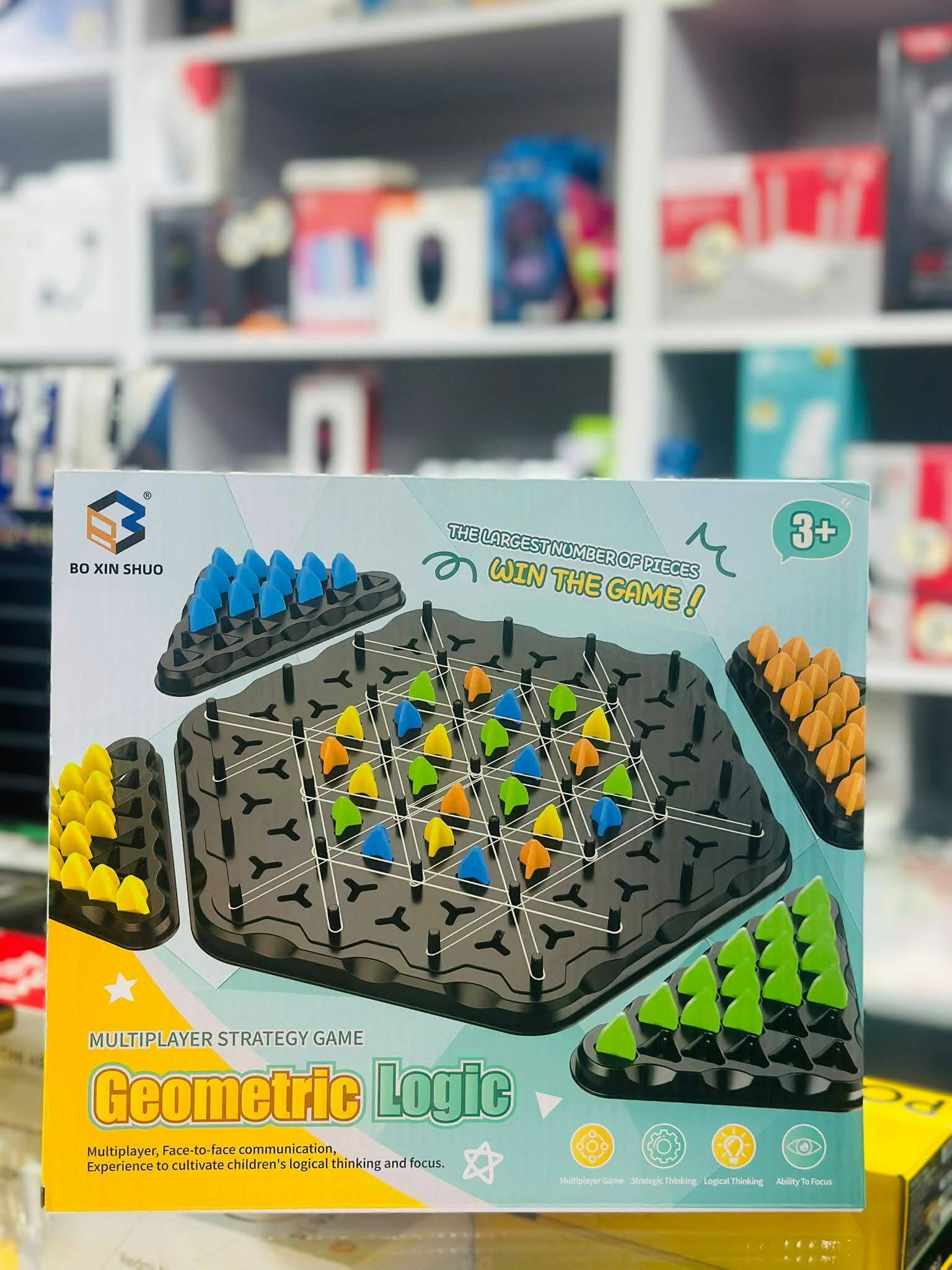 لعبة Geometric Logic /لعبة استراتيجية ممتعة تعتمد على التفكير المنطقي والذكاء الهندسي.
