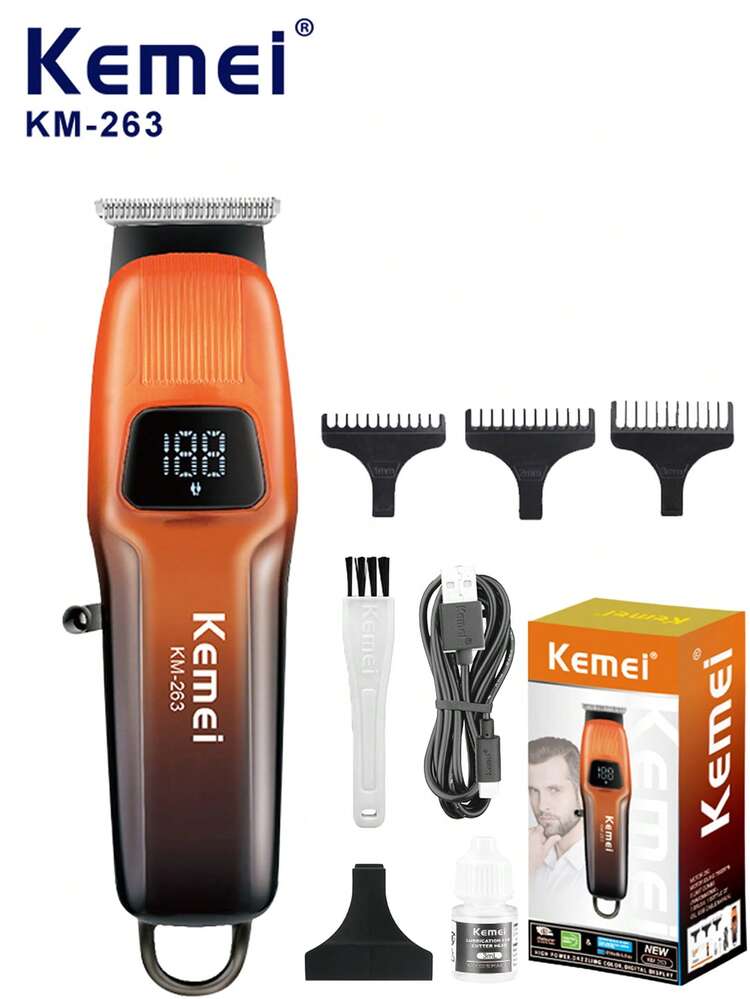 ماكينة حلاقة الشعر والذقن الاحترافية من نوع Kemei KM-263