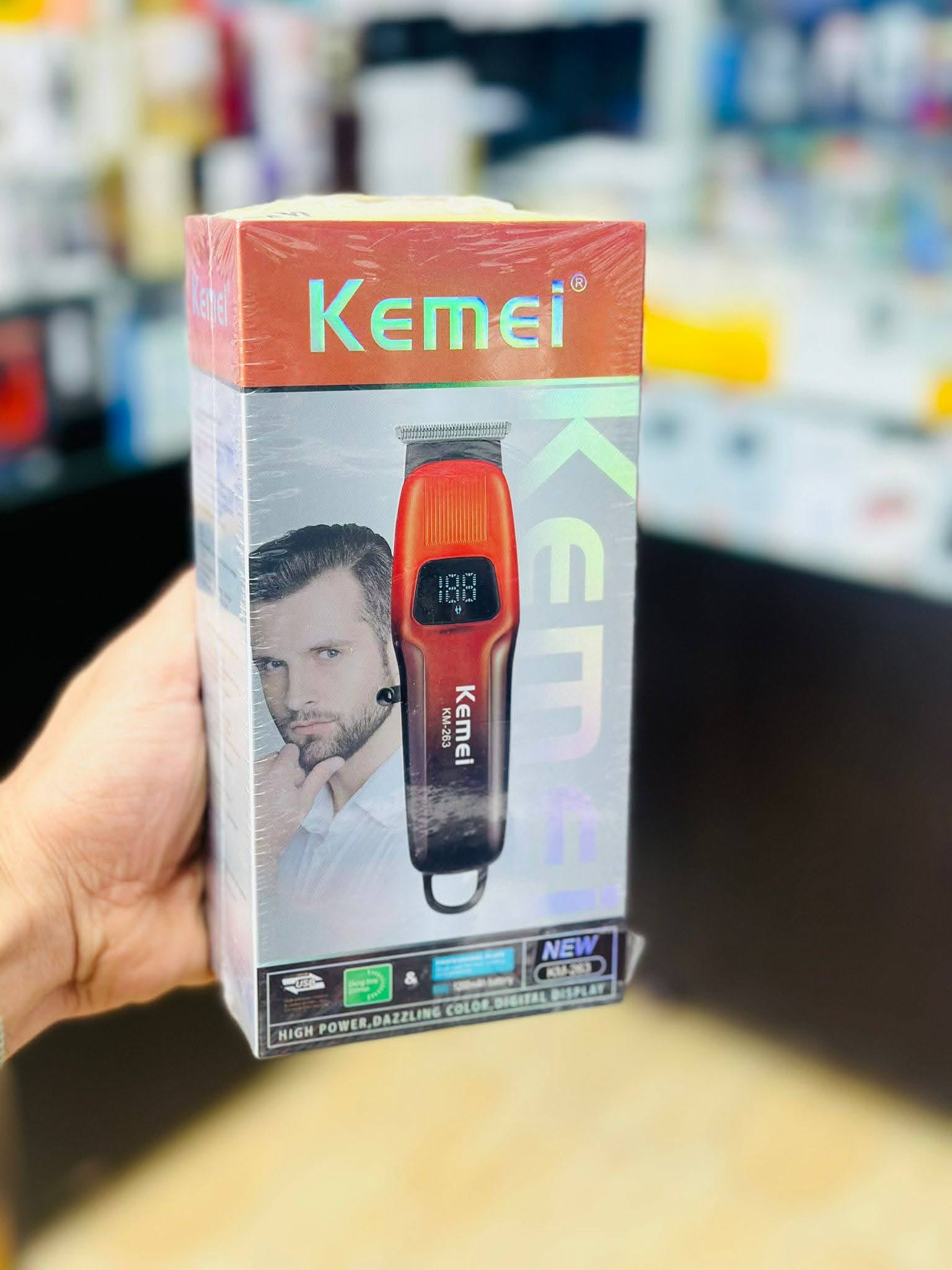 ماكينة حلاقة الشعر والذقن الاحترافية من نوع Kemei KM-263