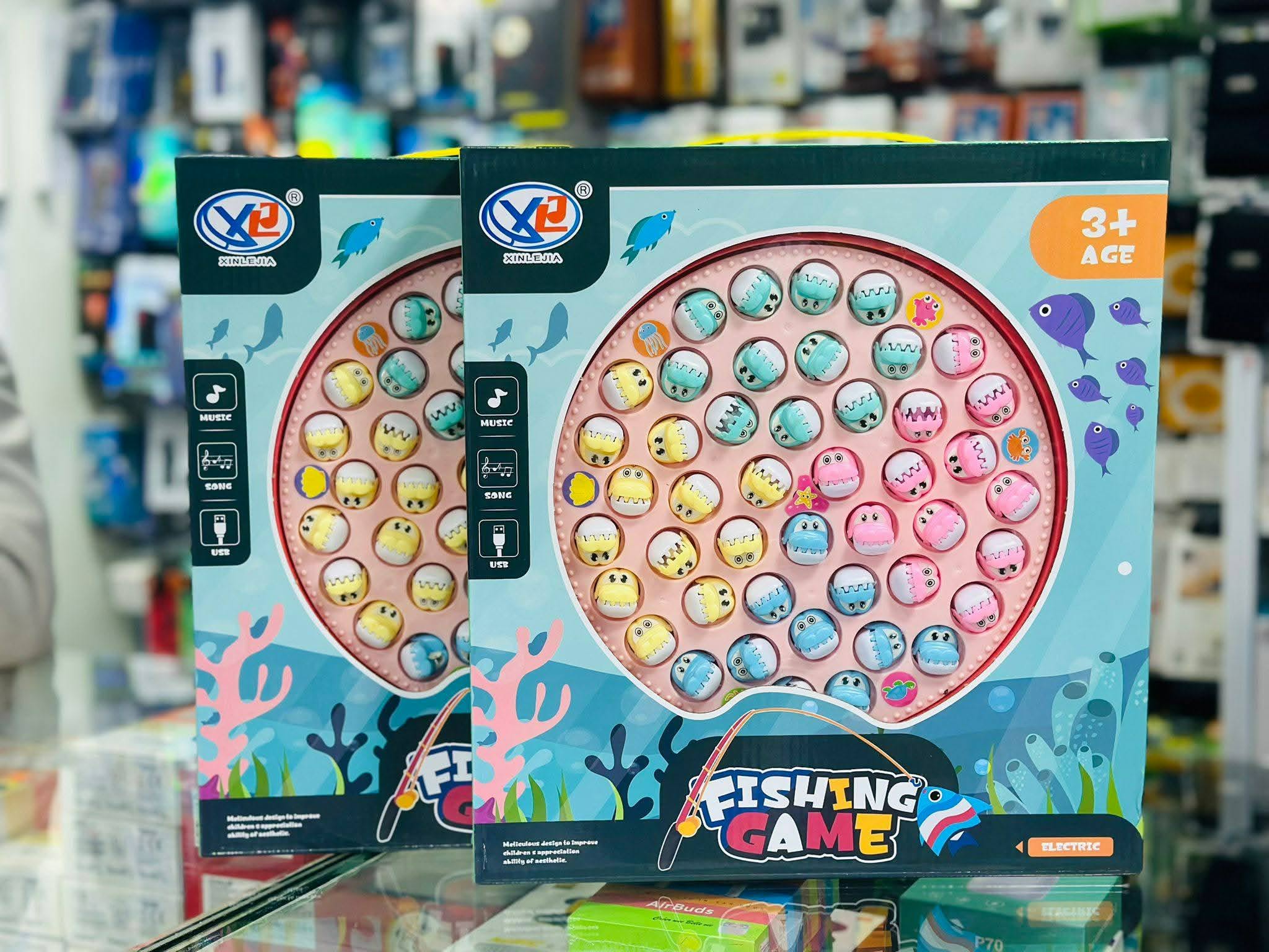 لعبة صيد السمك (Fishing Game) من العلامة التجارية Xinlejia. حجم كبير
