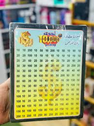 حصالة خشبية مصممة بنظام "تحدي الادخار" لتجميع مبلغ 10,000.