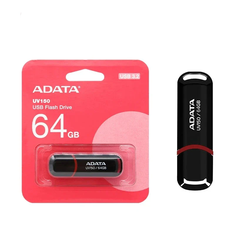 فلاشة ADATA UV150 بسعة 64 جيجابايت.