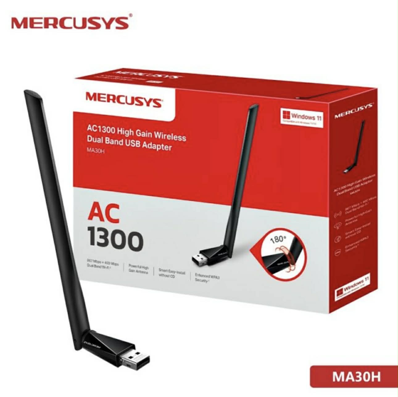 محول Mercusys MA30H AC1300 High Gain