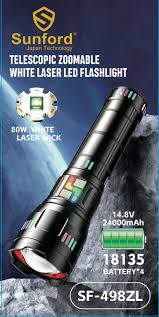 كشاف يدوي قوي من نوع Kezu Aluminium Alloy Strong light Flashlight (طراز KH-G02).