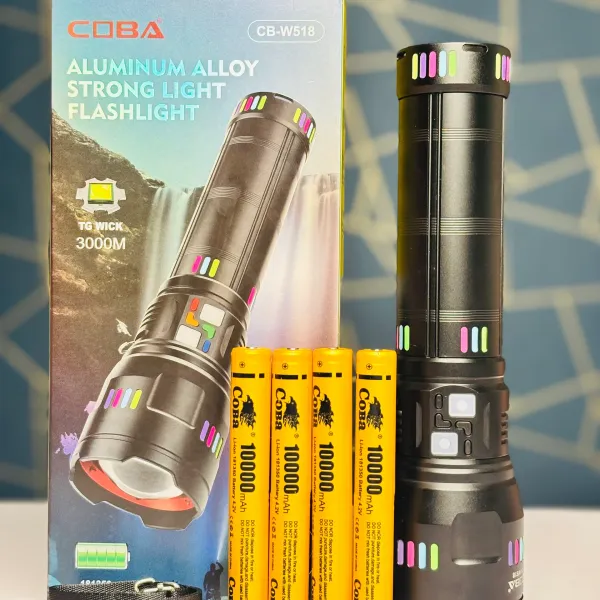 كشاف يدوي قوي من نوع Kezu Aluminium Alloy Strong light Flashlight (طراز KH-G02).