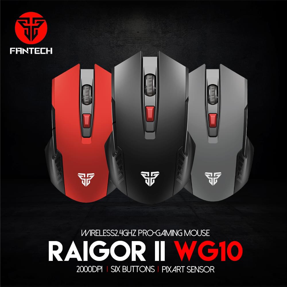 ماوس ألعاب لاسلكي من طراز Fantech Raigor II WG10.
