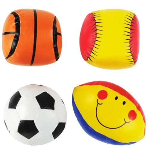طقم كرات رياضية ناعمة للأطفال من علامة "Jibie Toys