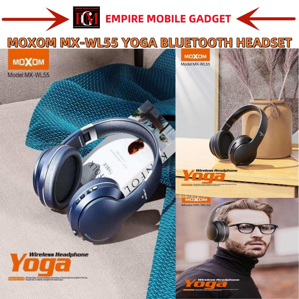 سماعة رأس لاسلكية طراز Moxom MX-WL55 Yoga