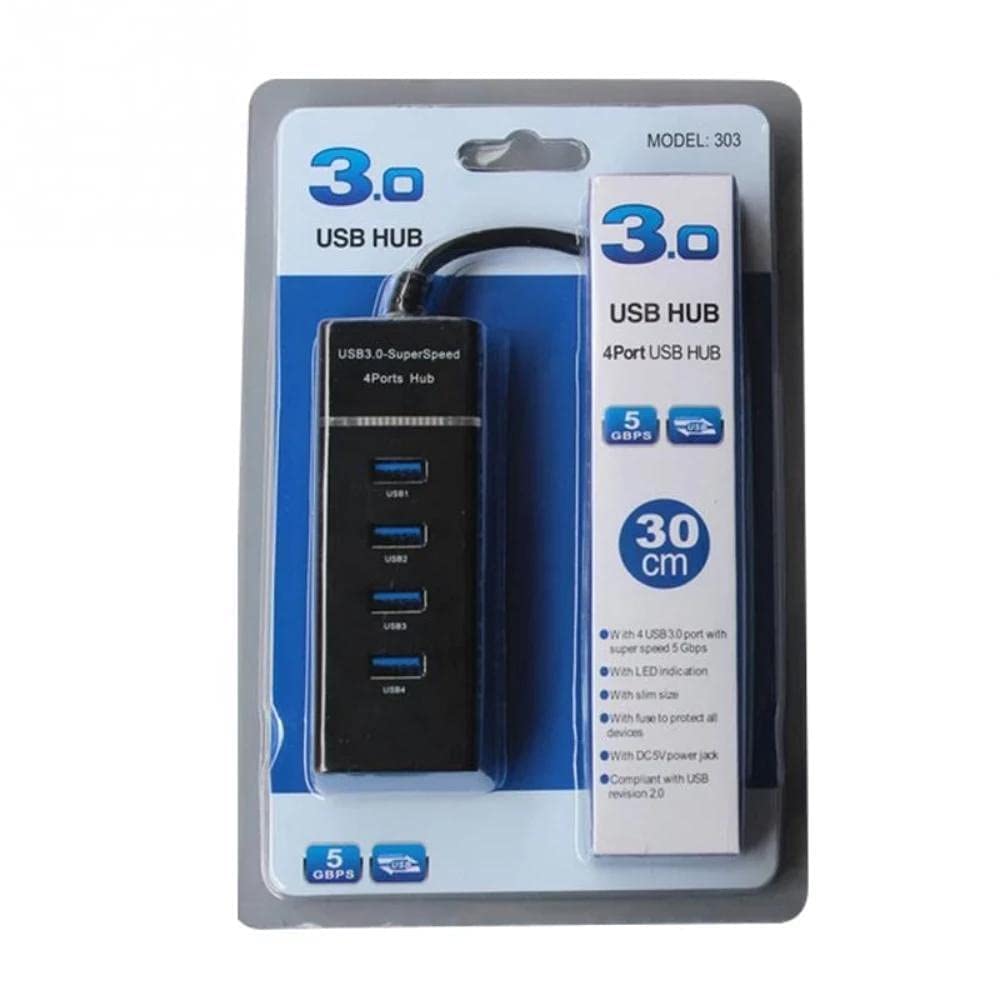 عبارة عن موزع USB 3.0 ذو 4 منافذ (USB Hub