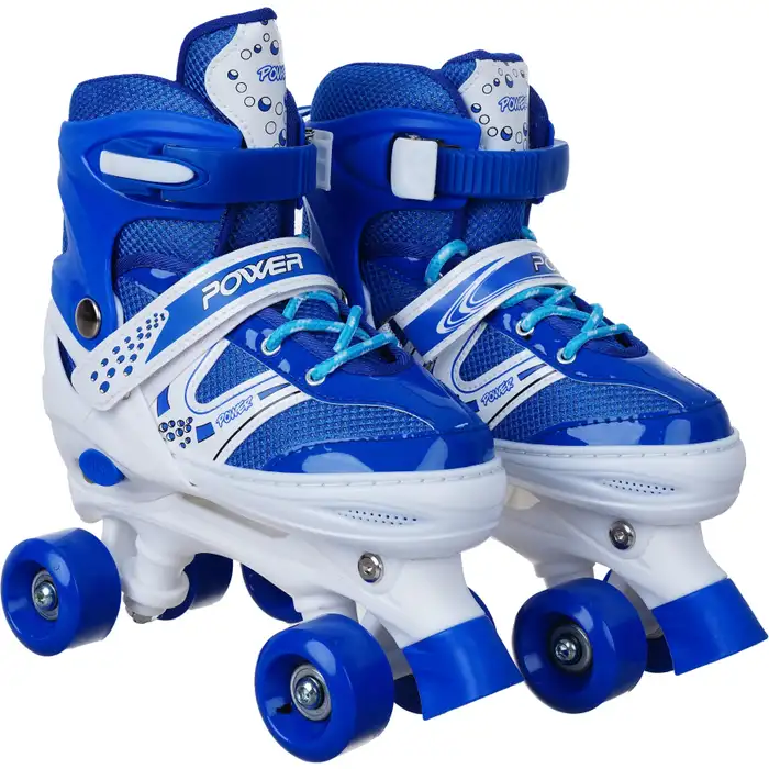 حذاء تزلج للأطفال بعجلات (Roller Skates) من نوع "كواد" (عجلتين في الأمام وعجلتين في الخلف)،