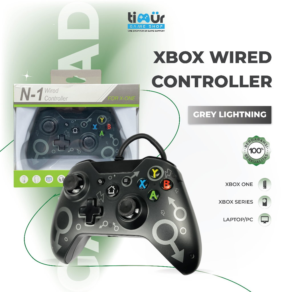 وحدة تحكم سلكية (Joystick) طراز N-1 متوافقة مع أجهزة Xbox One والكمبيوتر الشخصي.