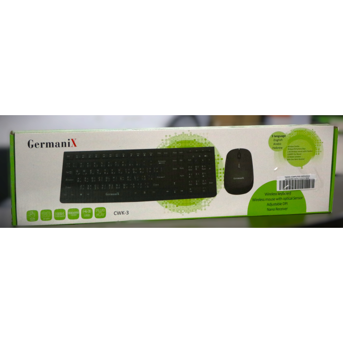 لوحة مفاتيح وماوس لاسلكية من طراز Germanix CWK-3.