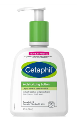 لوشن مرطب من ماركة سيتافيل (Cetaphil Moisturising Lotion) المصمم للبشرة العادية إلى الجافة والحساسة.