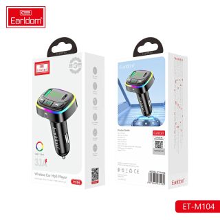 مشغل MP3 للسيارة عبر البلوتوث من ماركة Earldom، طراز M104.