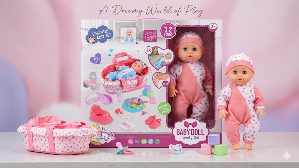 مجموعة ألعاب "Lovely Set" لدمية طفل تفاعلية