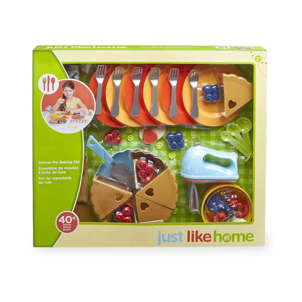 لعبة طقم خبز فطيرة فاخر من العلامة التجارية "Just Like Home"