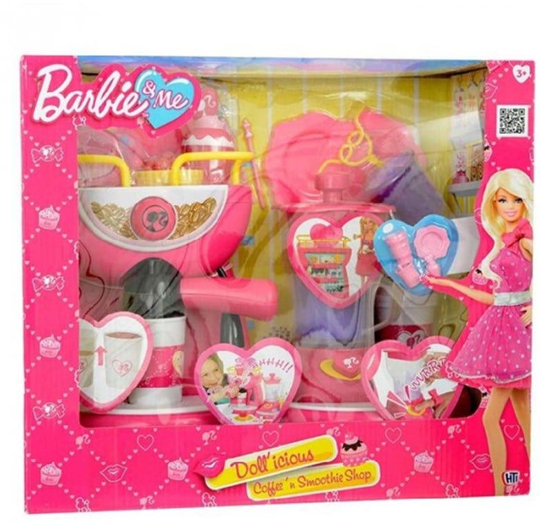 لعبة المقهى /مجموعة ألعاب Barbie & Me Doll'icious Coffee 'n Smoothie Shop