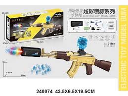 رشاش حب الماء (اوربيز ) على شكل بندقية AK-47 باللون الذهبي