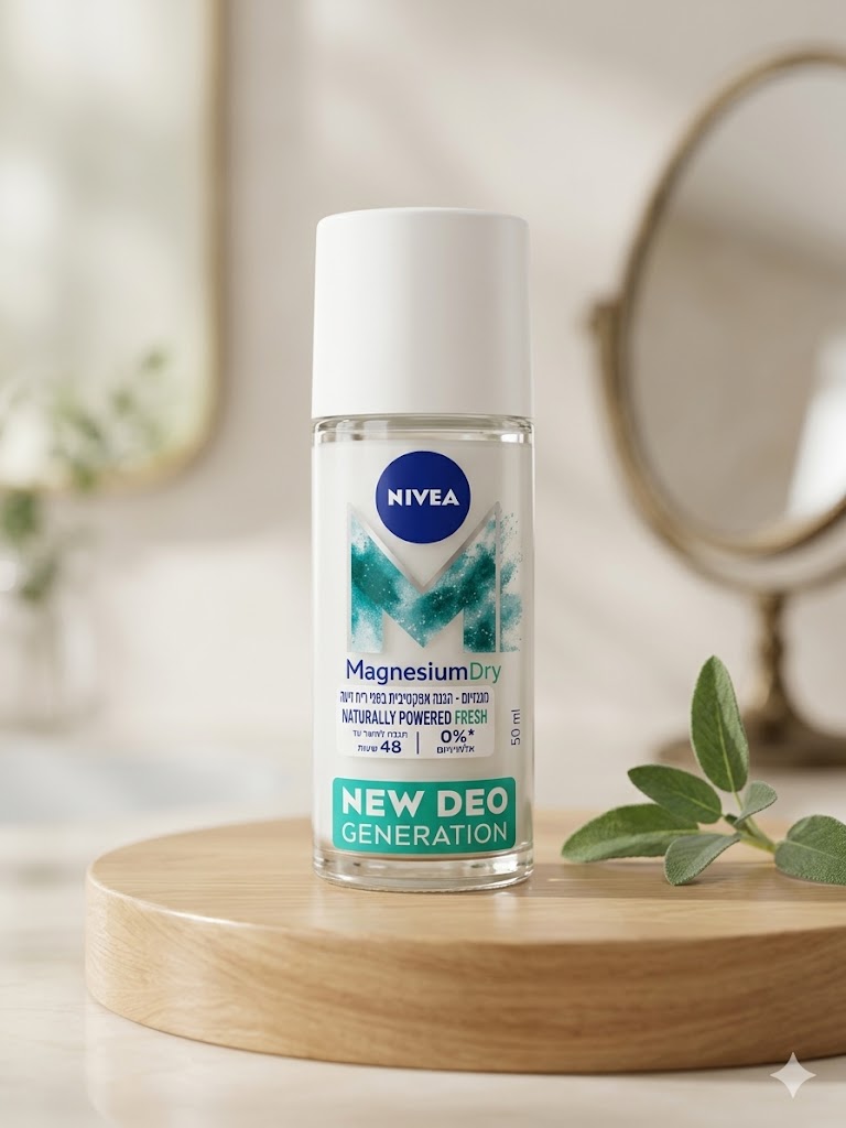 مزيل عرق رول-أون من نيفيا بتركيبة المغنيسيوم "Nivea Magnesium Dry Fresh"