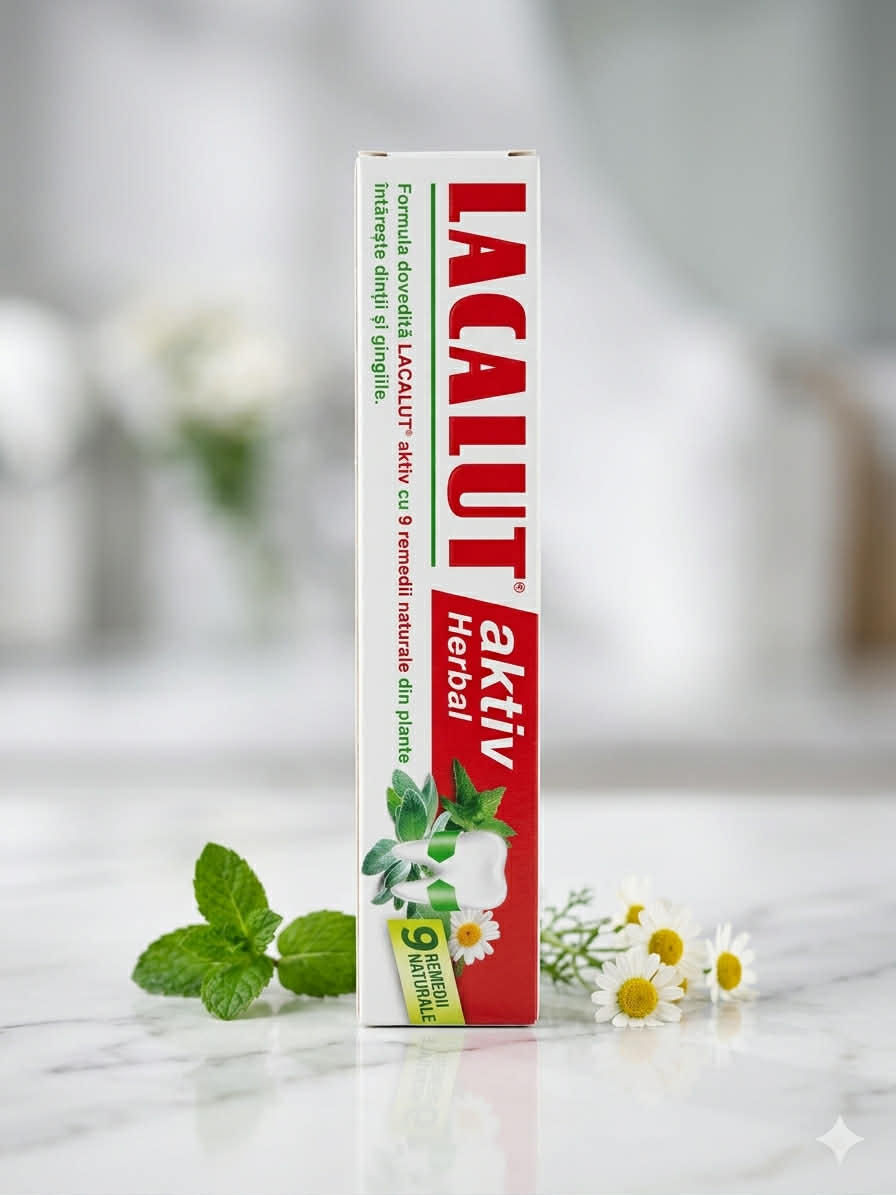 معجون الأسنان Lacalut Aktiv Herbal