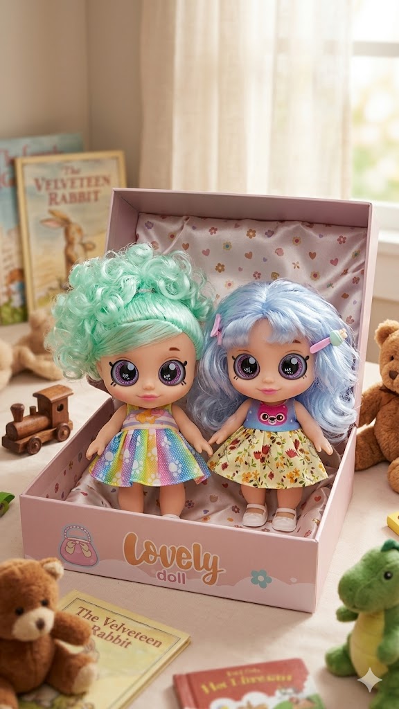 دميتين من مجموعة Kindi Kids من شركة Moose Toys