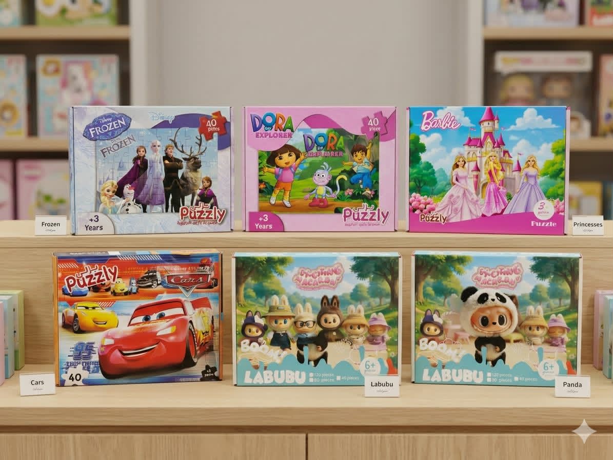 لعبة بازل ديزني من العلامة التجارية Puzzly.