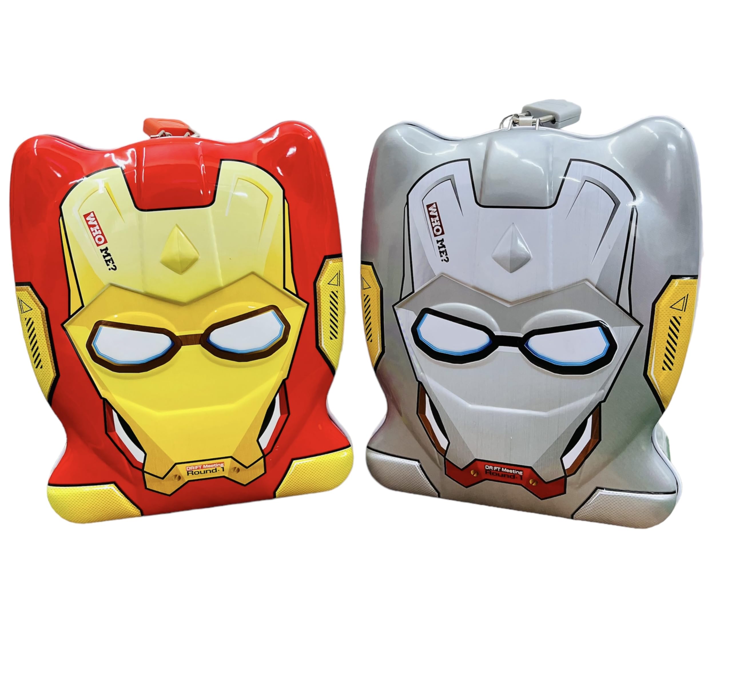 حصالة نقود معدنية على شكل قناع الرجل الحديدي (Iron Man)