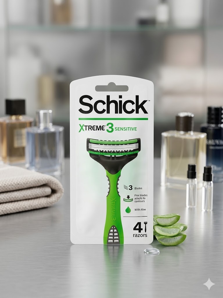 شفرات حلاقة شيك إكستريم 3 للبشرة الحساسة (Schick Xtreme 3 Sensitive)