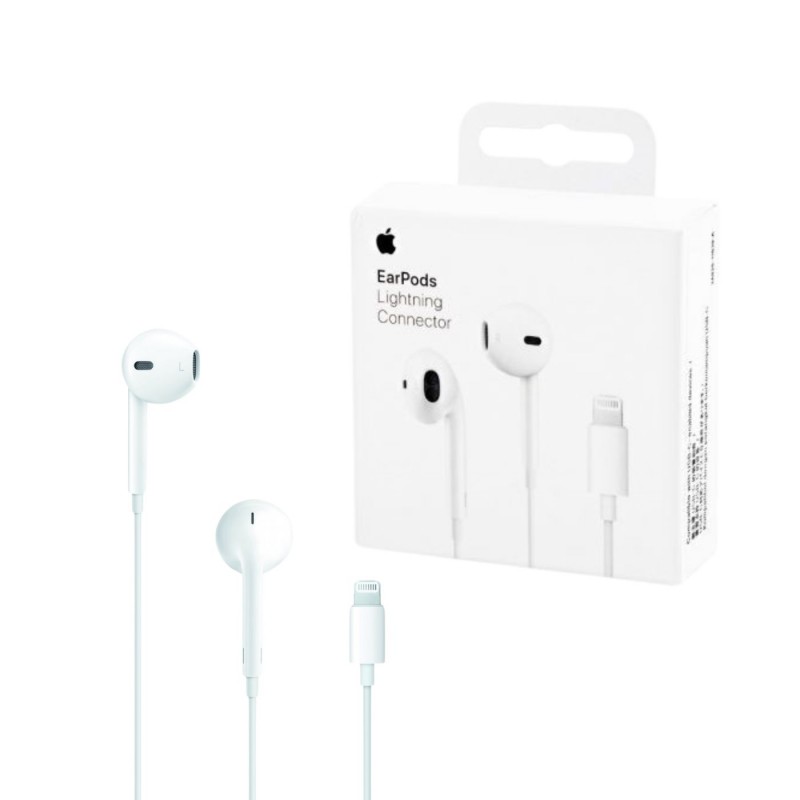 سماعات أذن سلكية من نوع "EarPods" مزودة بموصل Lightning من شركة آبل