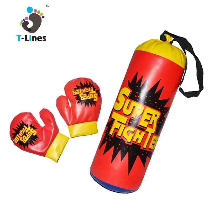 كيس ملاكمة خفيف للأطفال من "Super Fighter" يأتي مع قفازات