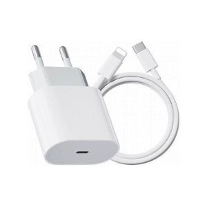 (شاحن) من نوع Apple USB-C باللون الأبيض
