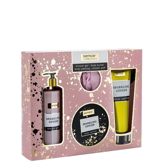مجموعة هدايا للعناية بالجسم من Sence Collection برائحة Sparkling Ginger.