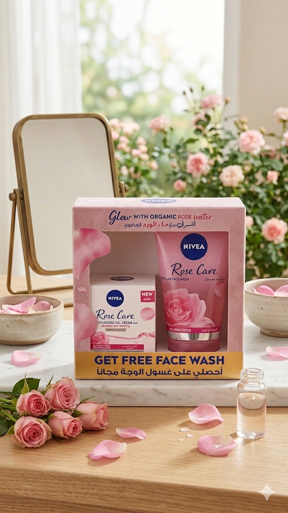 مجموعة هدايا نيفيا "روز كير" (Nivea Rose Care)