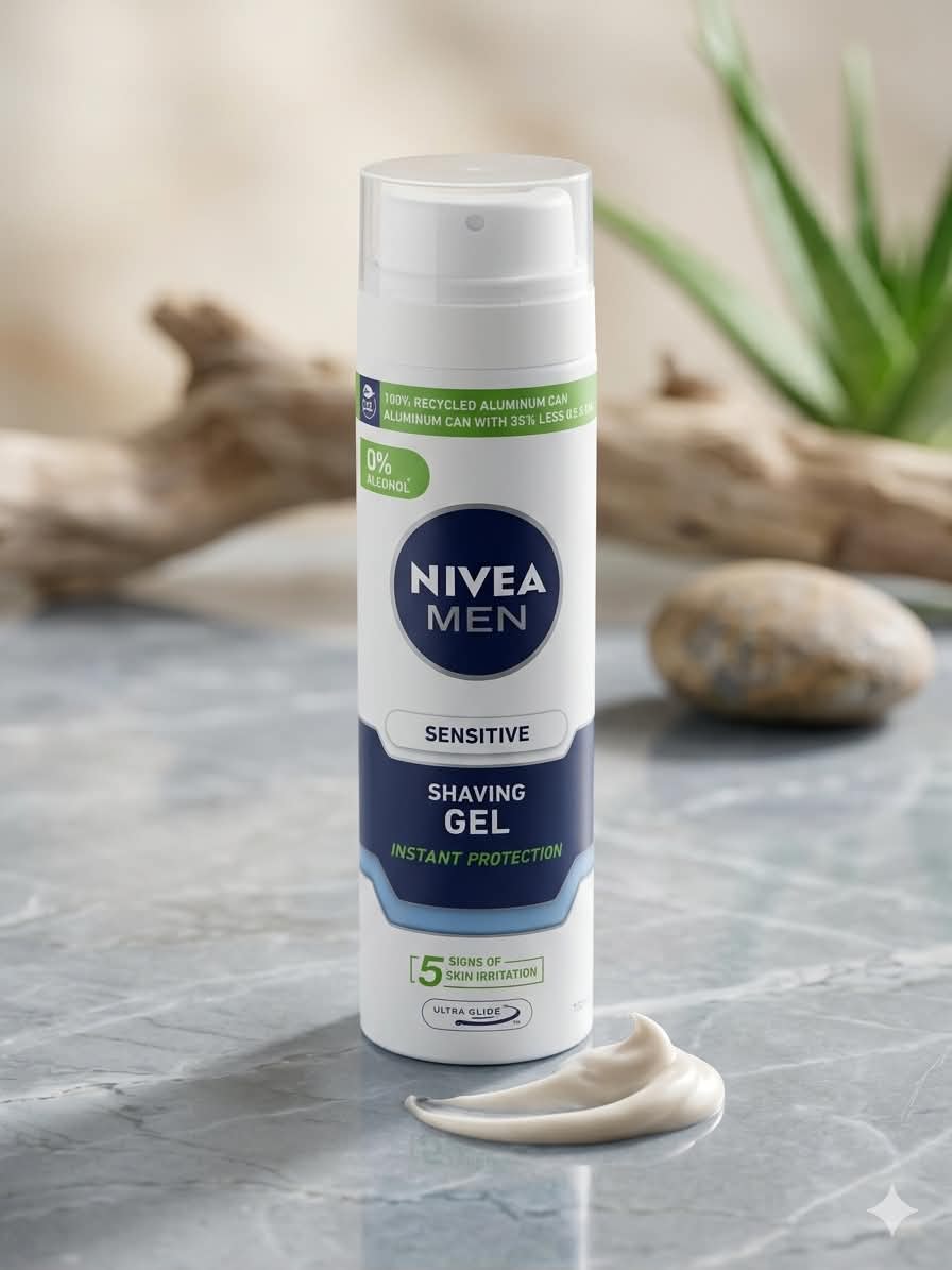 هذا هو جل الحلاقة "Nivea Men Sensitive" للبشرة الحساسة