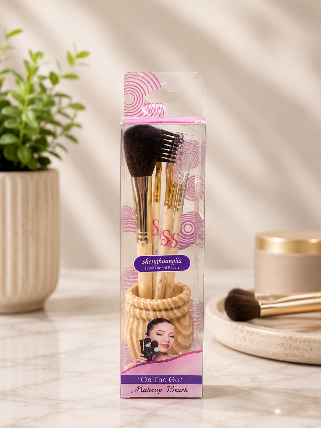 مجموعة فرش مكياج Shenghuangïa "On The Go"