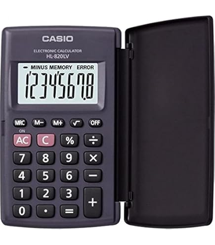 الآلة الحاسبة المحمولة كاسيو طراز HL-820LV.