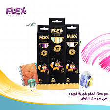 مجموعة أقلام رصاص معدنية من العلامة التجارية FLEX، تحتوي على 12 قلمًا.