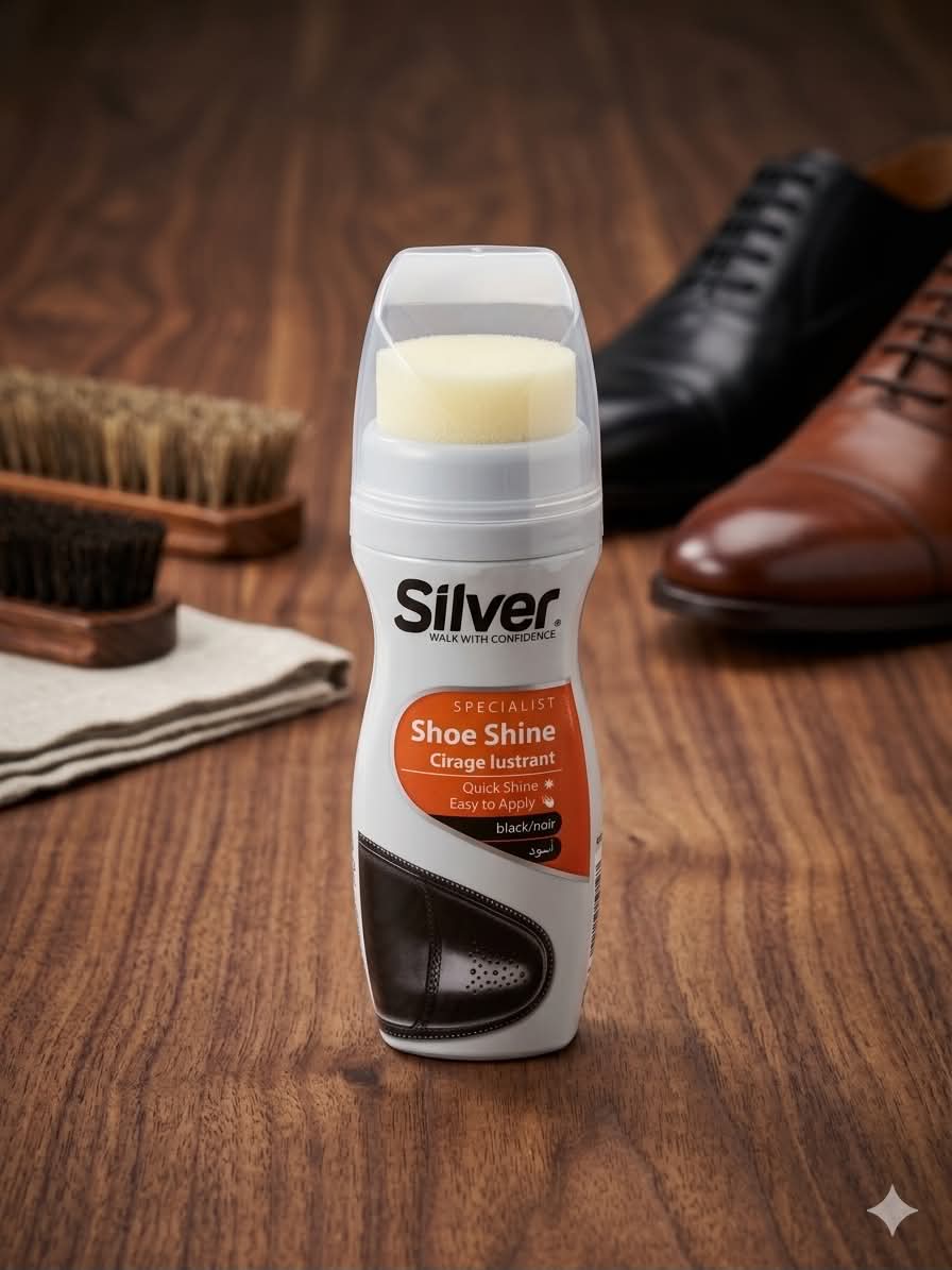 ملمع أحذية سائل  Silver (اسود)
