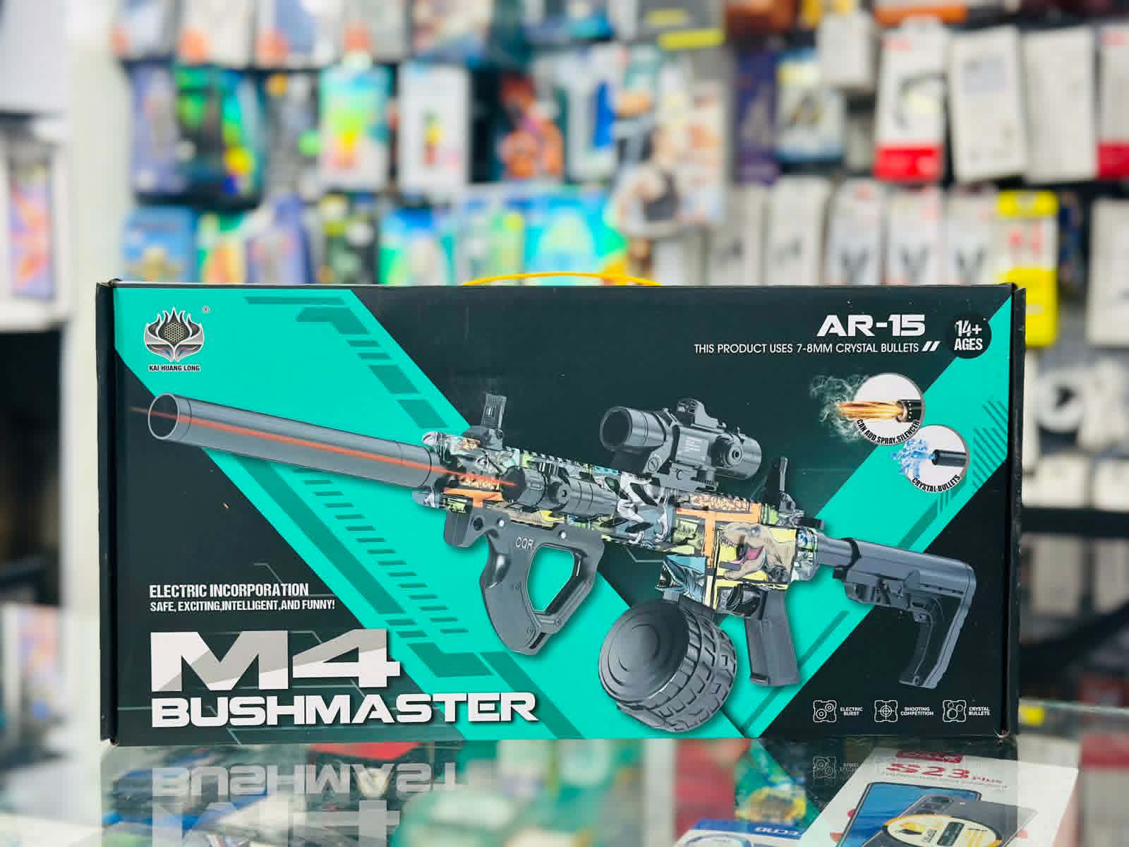 بندقية لعبة من طراز "M4 Bushmaster" أو "AR-15" تعمل حب جل الاوربيز