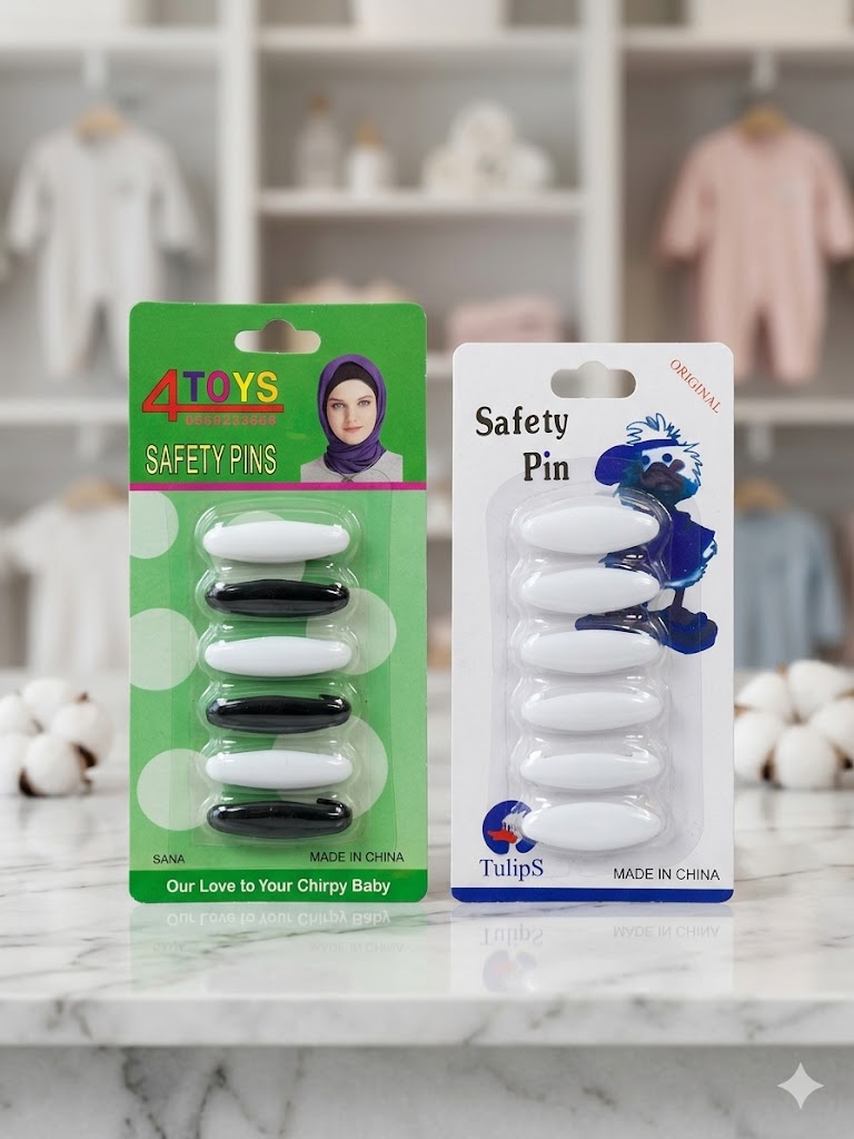 مجموعة دبابيس أمان بلاستيكية من العلامة التجارية 4Toys