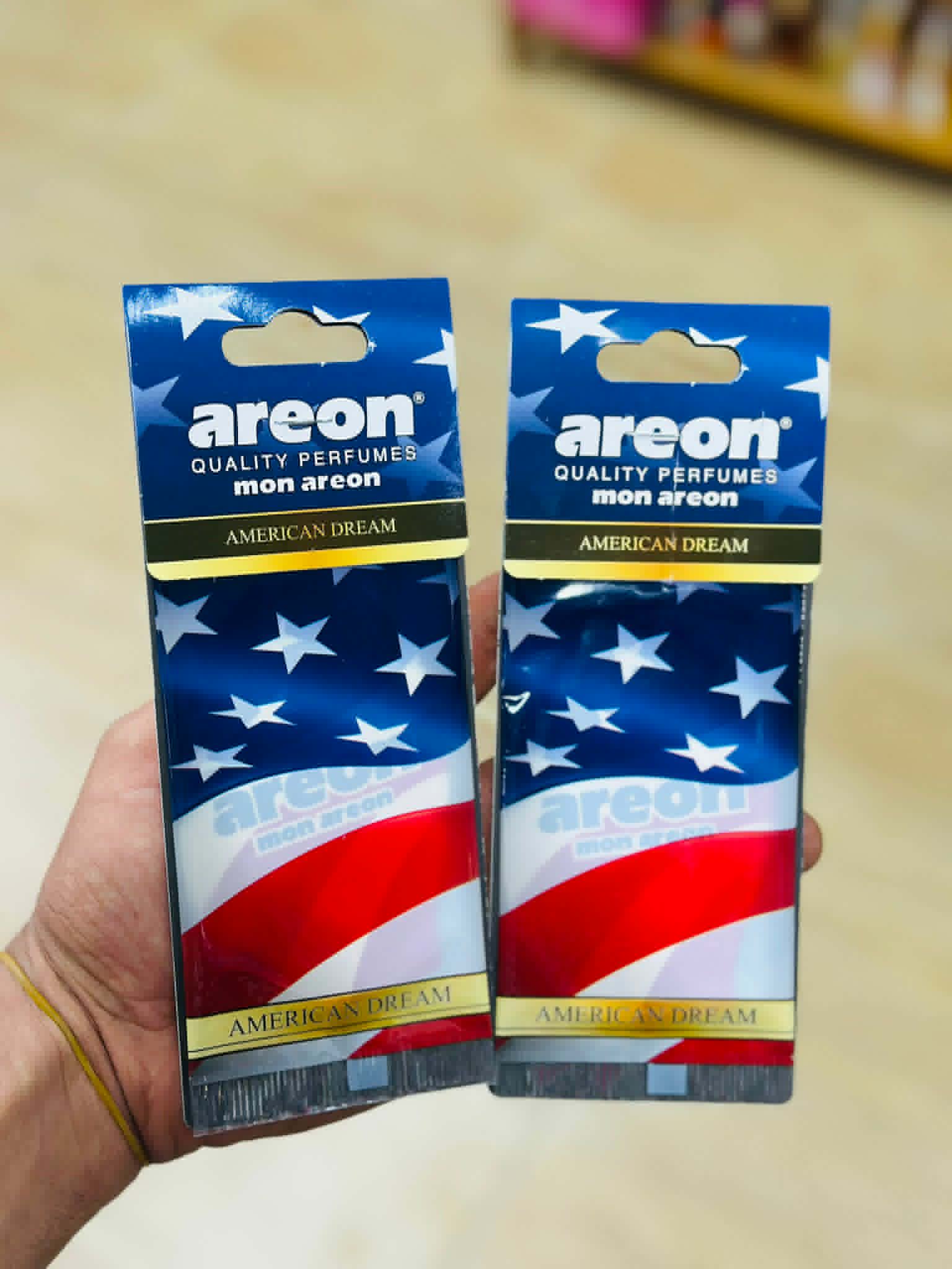 معطر الجو الفاخر Areon Mon (إصدار American Dream) المخصص للسيارات والغرف الصغيرة.