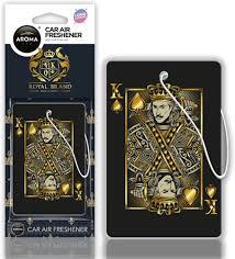 معطر سيارة ورقي (سليلوز) معلق من العلامة التجارية Aroma Car ضمن مجموعة Royal Brand.