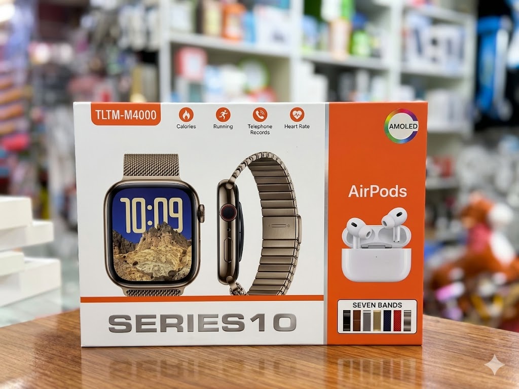 ساعة ذكية تحمل الاسم التجاري TLTM-M4000 Series 10،